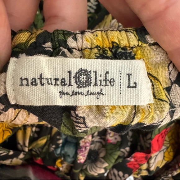 Natural Life Elizabeth Poppy  Multicolor Floral Print Sleeveless Sundress Size L - Picture 7 of 8